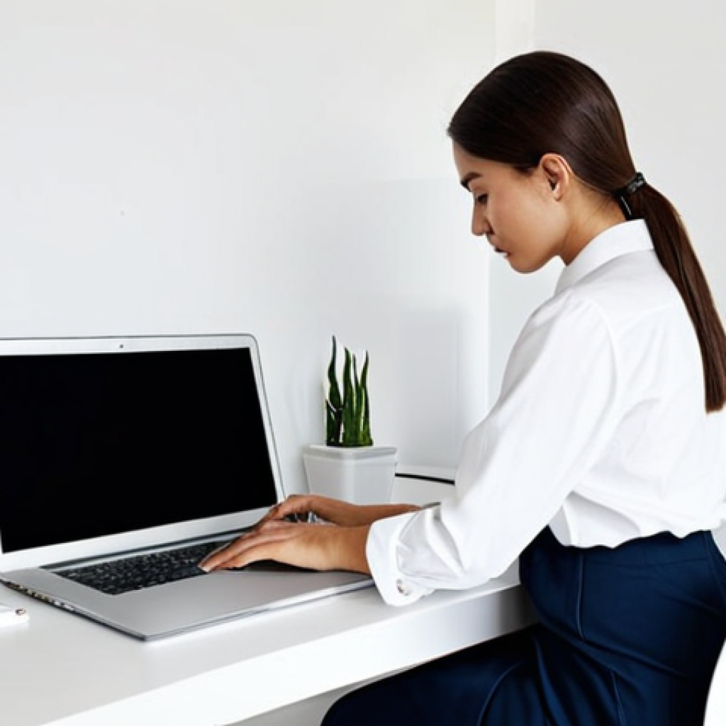 Calm Minimalist Workspace**
"A serene and tidy home office featuring a clean desk with a laptop, a single plant, and minimal decorations. Soft, natural light fills the room. A person is working peacefully at the desk, wearing comfortable but professional clothing. The overall aesthetic is calming and uncluttered, promoting focus and reducing anxiety. safe for work, appropriate content, fully clothed, professional, perfect anatomy, natural proportions, high quality, well-formed hands, proper finger count, natural body proportions, modest clothing."
**