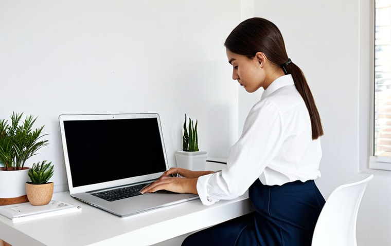 Calm Minimalist Workspace**
"A serene and tidy home office featuring a clean desk with a laptop, a single plant, and minimal decorations. Soft, natural light fills the room. A person is working peacefully at the desk, wearing comfortable but professional clothing. The overall aesthetic is calming and uncluttered, promoting focus and reducing anxiety. safe for work, appropriate content, fully clothed, professional, perfect anatomy, natural proportions, high quality, well-formed hands, proper finger count, natural body proportions, modest clothing."
**